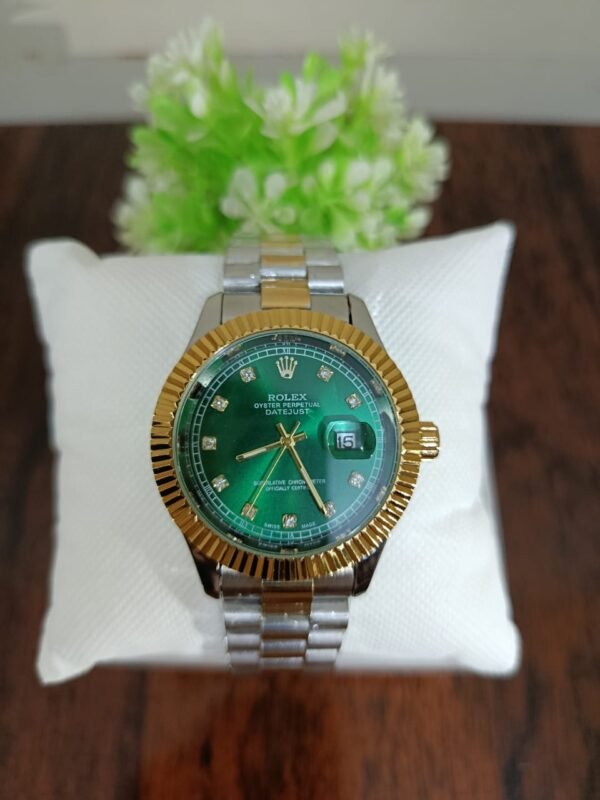 Rlx Cut Reg Stone Model | Gold & Green