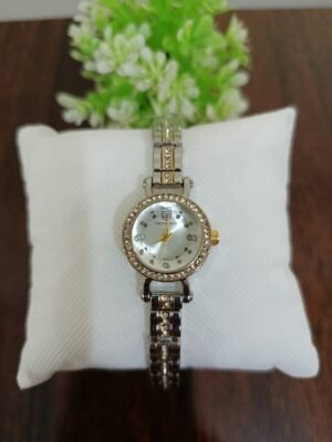 Tw Diamonds Circle Dial (Ladies) | Gold & Silver Luxury